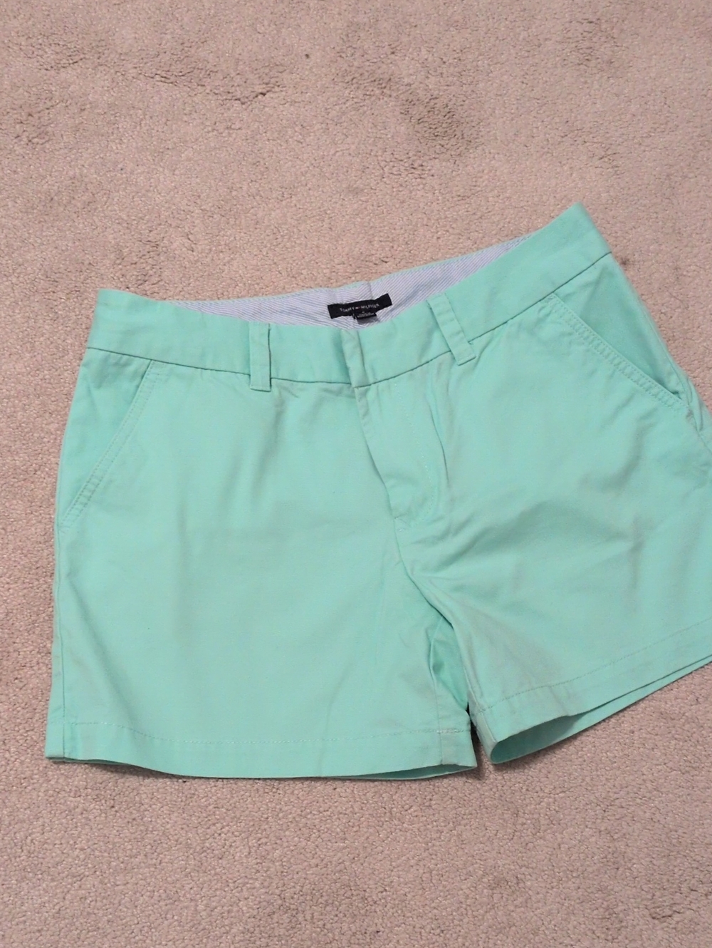 Tommy Hilfiger - Mint Green Women's Shorts (Size 8)